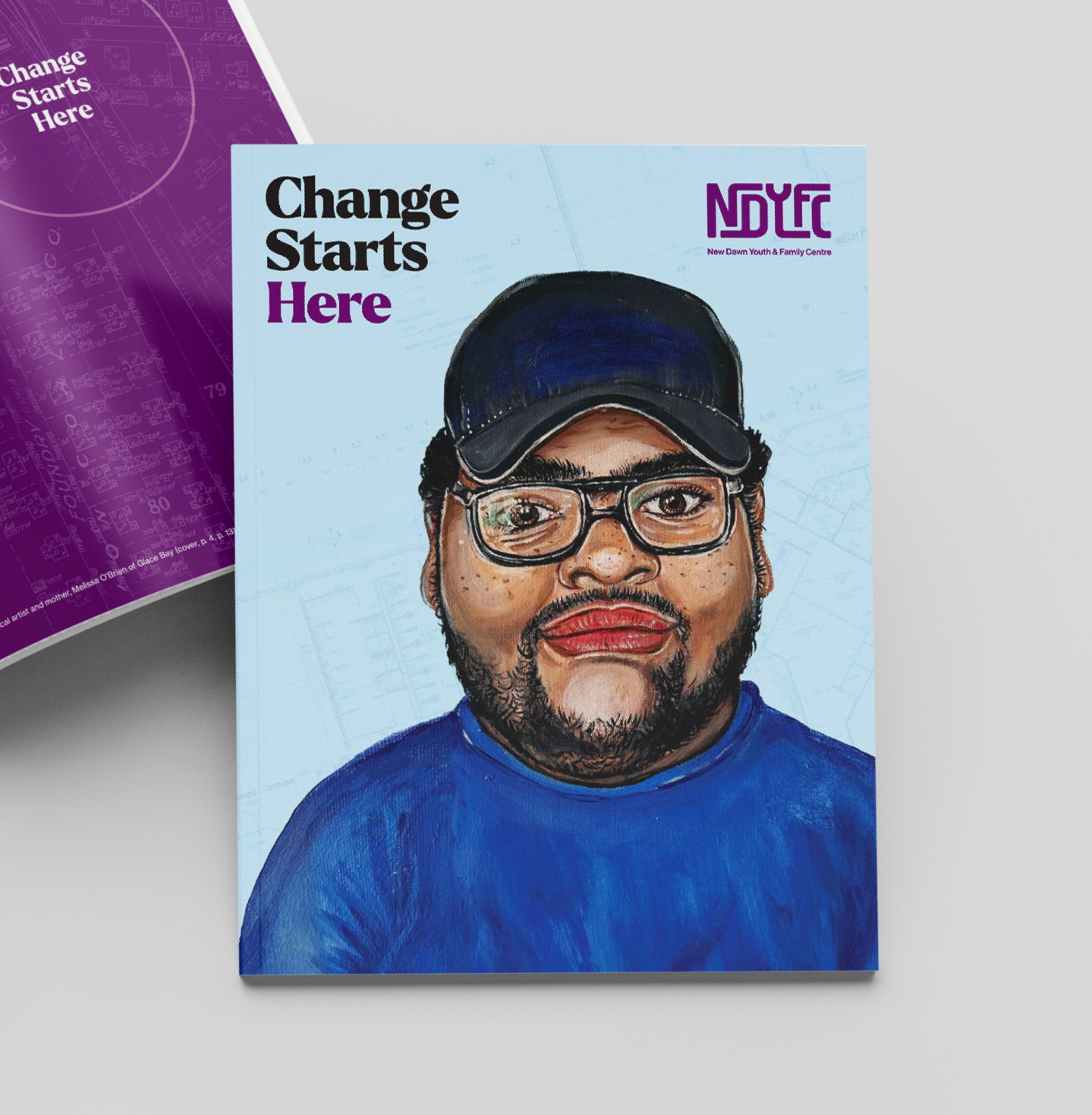 New Dawn Youth and Family Centre fundraising Case for Support featuring campaign artwork and information about the proposed community facility.
